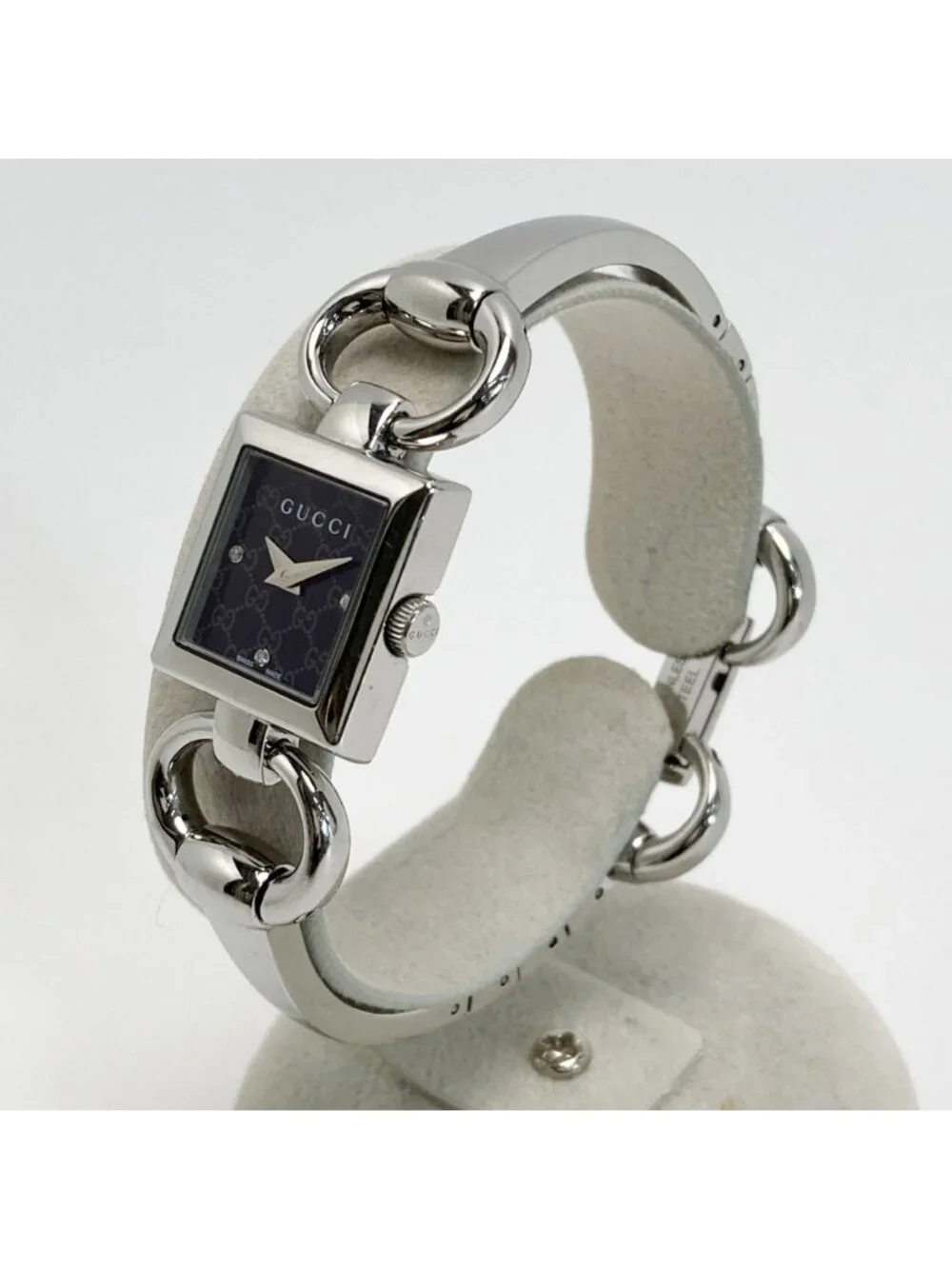 Gucci Tornavoni Diamond 120 Black Quartz Watch